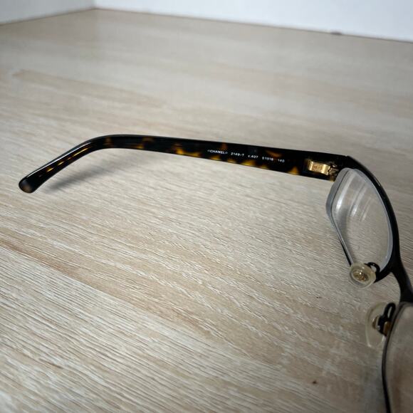 Chanel 2149-T c.407 Dark Brown Eyeglasses Frames 51-16 140 Italy Designer Women - Picture 4 of 11